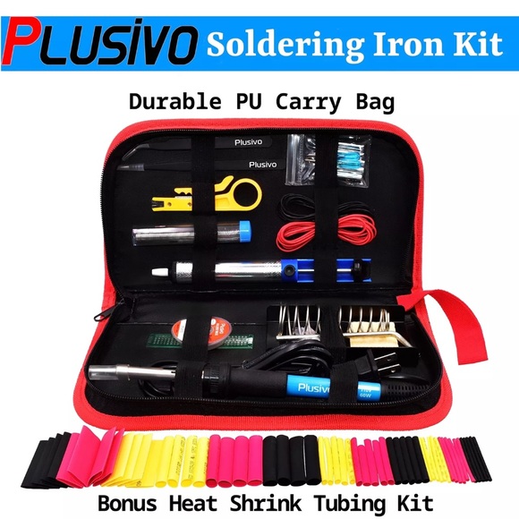 Soldering Iron Kit - 60W Soldering Iron Adjustable Temperature, Solder Wire, ... - Picture 10 of 13